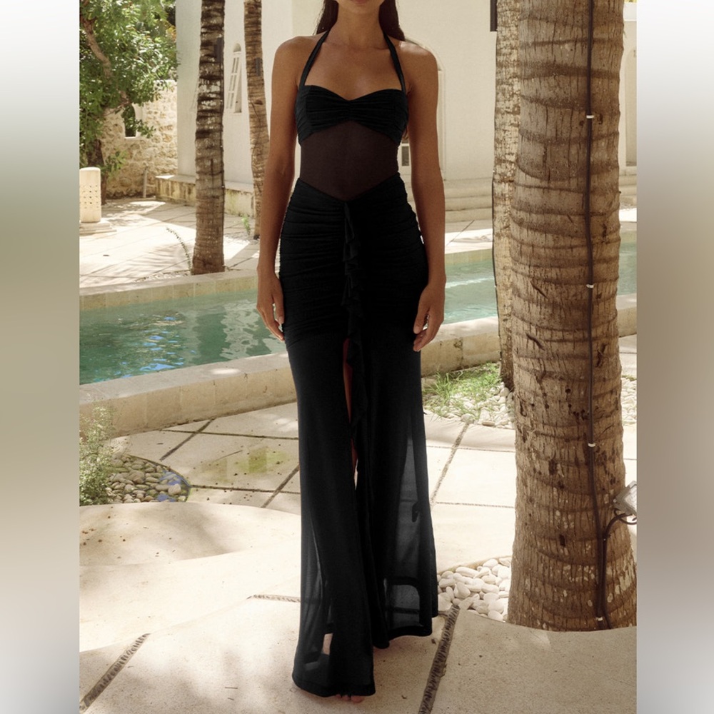 Runaway The Label Tallula Maxi Dress in Black
